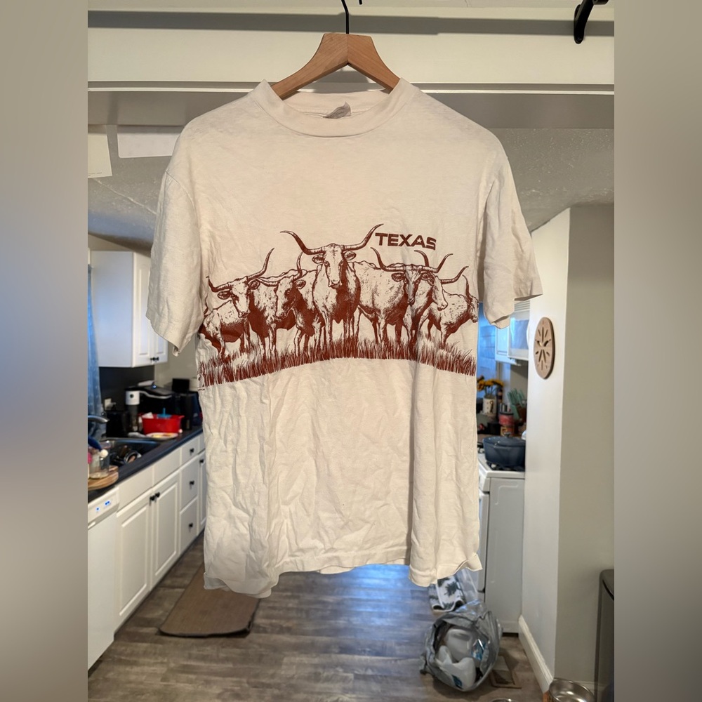 Texas Graphic Vintage White T-Shirt
